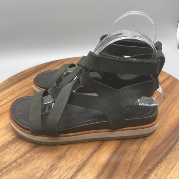 Merrell Juno Mid Sandals Womens Size 7 Black Strappy Performance Casual Comfort - Picture 3 of 8